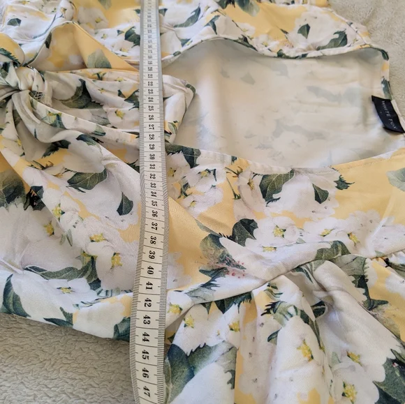 White Fox Sz S Crop long sleeve top - Picture 6 of 7